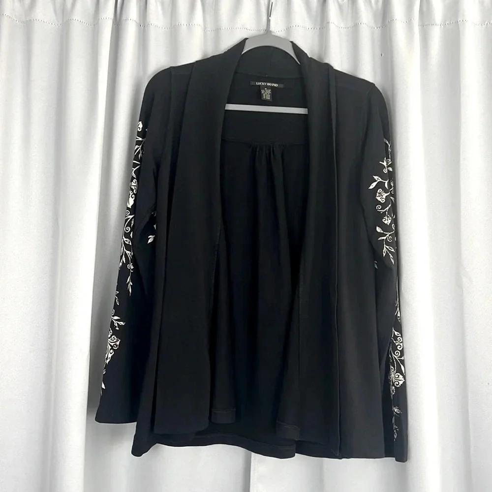 Lucky Brand Knit-Wear‎ Long Sleeve Open Front Cardigan Size M